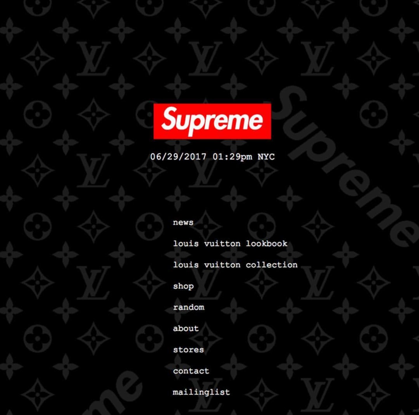 Louis Vuitton x Supreme Store Design.