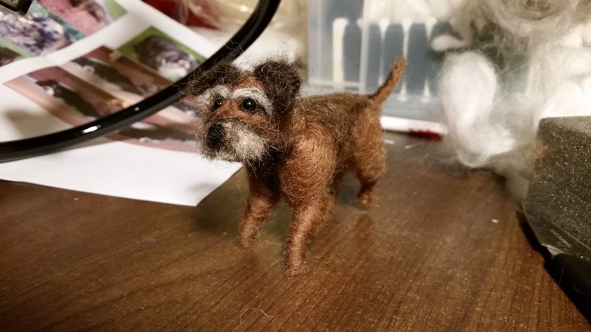 Redherringgames's tweet photo. Tonight's needlefelting project @BloomingFelt https://t.co/MjXVCqrAuD