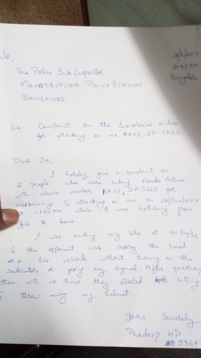 hppaddu's tweet image. Complaint on KA05/02 JA3825 rider and Pelion rider. #BTP #Bangalorepolice #Police #TrafficChief #TOI #Thehind #publicsafety #helpline