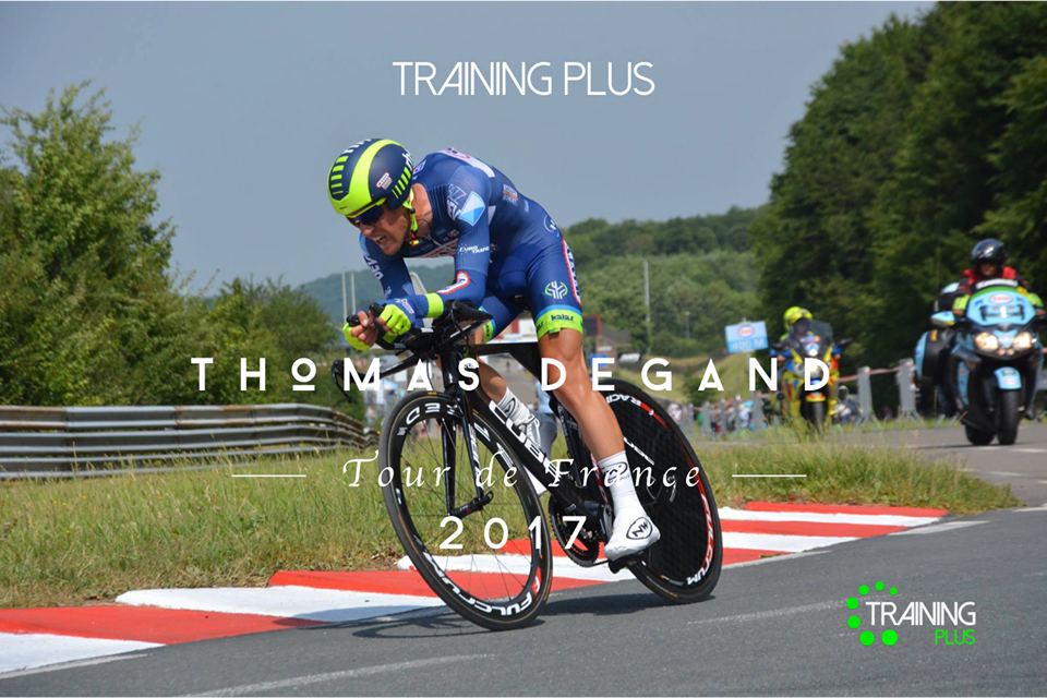 CharlesDewolf's tweet photo. Ce samedi, notre athlète Thomas Degand prendra le départ du @Tourdefrance17. Nous lui souhaitons le meilleur! #trainingplus https://t.co/kfDRlMwMb8