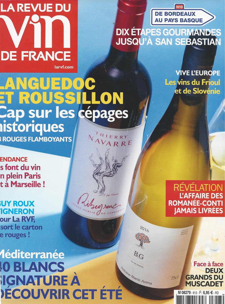 Wow! Languedoc-Roussillon growers using historic grapes make front cover of La Revue du Vin de France #wine #Languedoc <a href="/WineMosaic/">WineMosaic</a>