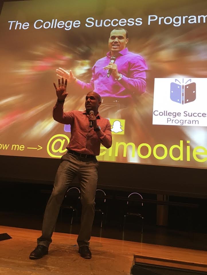 PCCC_GEARUP's tweet photo. @arelmoodie Thank you Arel Moodie for speaking to our GEAR-UP Students and Parents at our 2017 Summer Program Orientation! #studentsuccess https://t.co/k2viyDqWc0