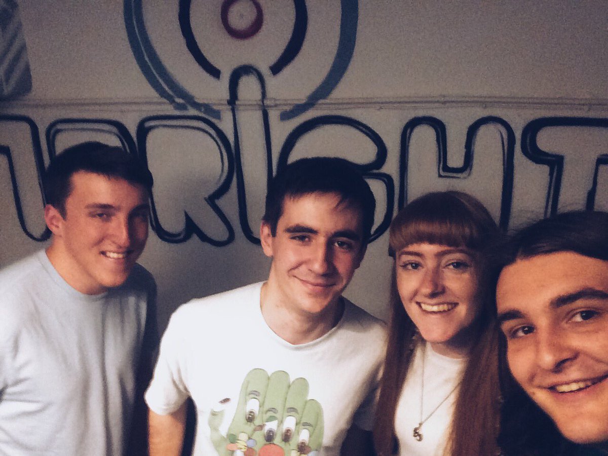 MotherMe_'s tweet photo. Huge thanks to @_NickStewart_ and Sam at @1Brightonradio for having us today and giving Norwegian Wool it's exclusive first airplay!! 😎 https://t.co/1PF53CXZmX