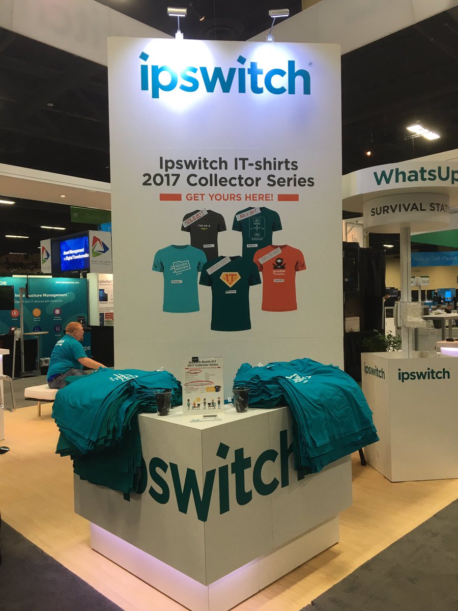 johnfpicinich's tweet photo. All ready for day 4 at Cisco Live! 2017. @Ipswitch @CiscoLive #clus https://t.co/ks2N0DmY8q