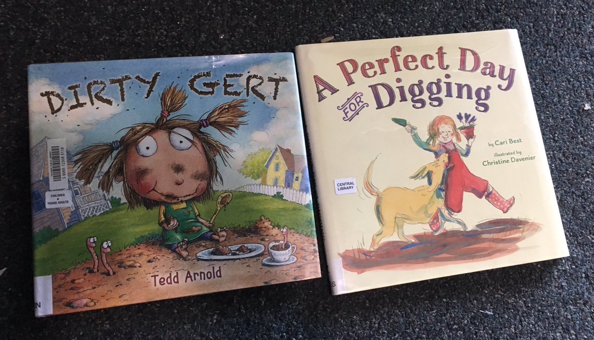 2 of my 4 year olds fav books this week <a href="/calgarylibrary/">Calgary Public Library</a> #SummerReading #gardening