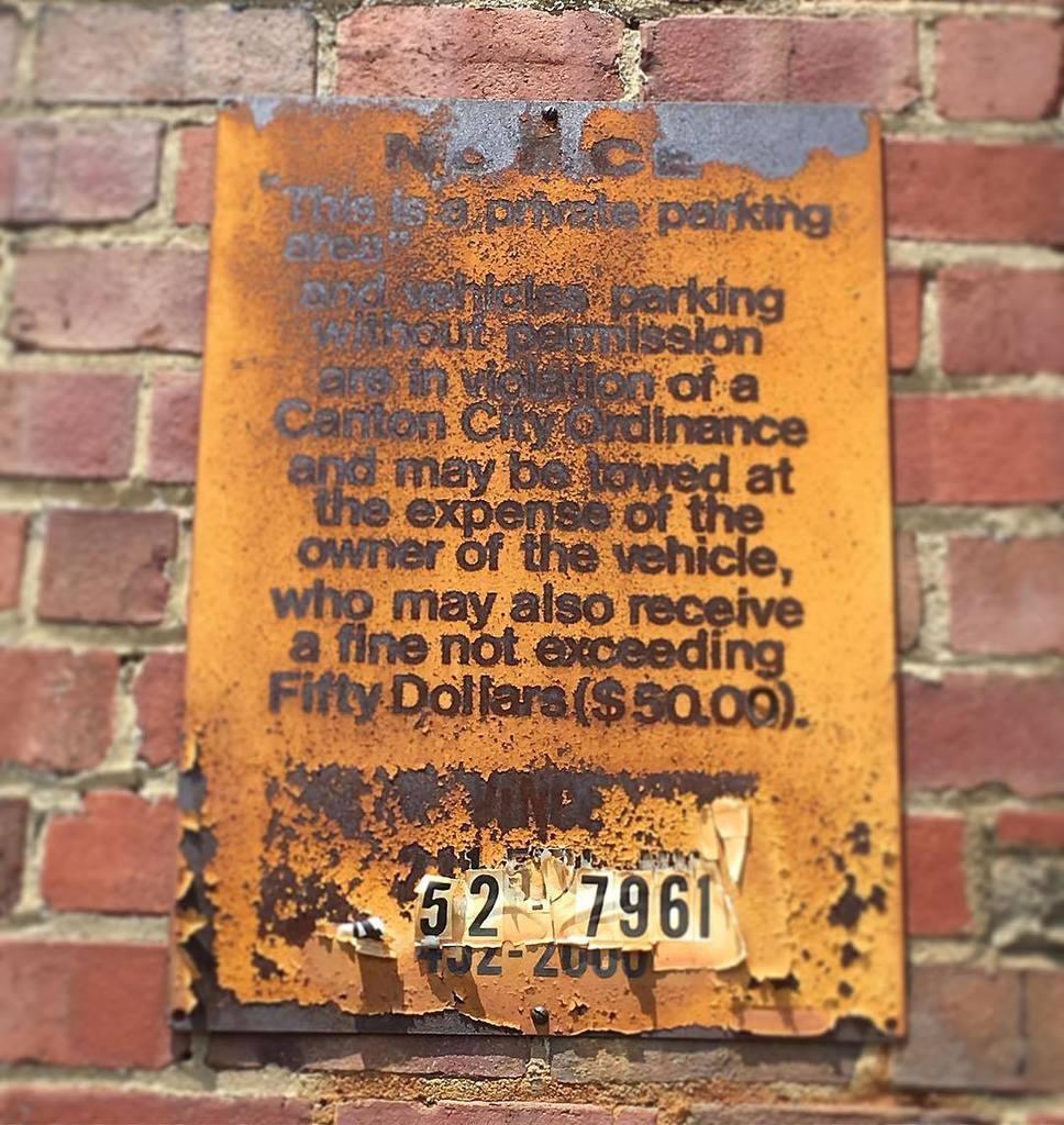Signsofcanton's tweet image. Canton City Ordinance.  #rustysign #rust #signs #signsofcanton #cantonohio