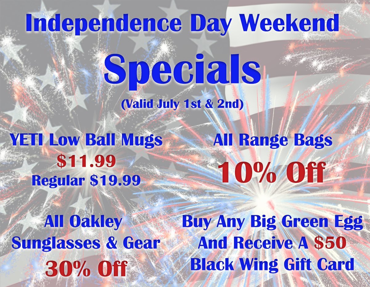 BLACKWINGSC's tweet photo. Check out our Independence Day weekend specials valid July 1st &amp; 2nd! https://t.co/gBSJ2UvHJA