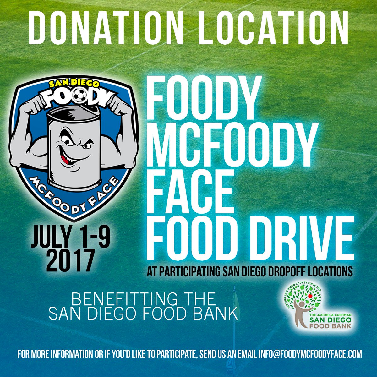foodymcfoody's tweet photo. @SDFoodBank @SanDiegoOutlaws @sdutKevinAcee @AthleticClubSD @Jonyrico @daryl_biggs @skubasteve4 @DSmithShow NEW Donation Location added in South Bay (thanks @ChulaVistaFC for helping): La Quinta Grill 625 E Street CV CA 91910 #FoodyDrive https://t.co/jo6xJgRW08