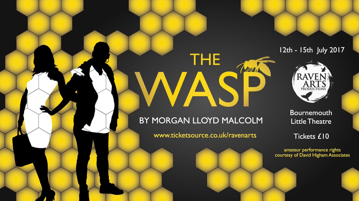 RavenArtsPro's tweet photo. @WhatsOnInDorset @DorsetTourism West End thriller The Wasp coming to @BLittleTheatre 12-15th July! Tickets at https://t.co/AOXHUo6U2B https://t.co/YpwukFNeIw