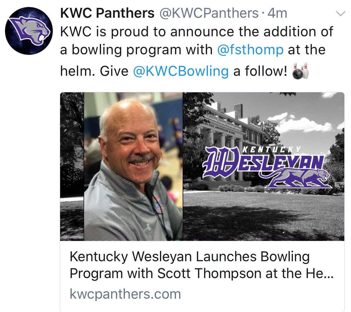 SWHSBowling's tweet image. Thank you @SWHSsports @SouthWarrenHigh for two great years...my next challenge starts NOW!