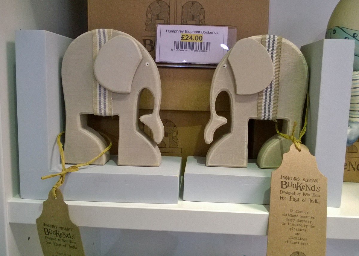 Meet Humphrey the elephant #bookends for kids bedroom #westcoastgifts #Caernarfon #eastofindia