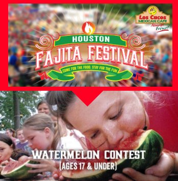 LosCucosCafe's tweet photo. The Houston Fajita Festival 2017 is July 22nd! Use code CUCOSLOS for FREE General Admission tickets: https://t.co/DCgjovjpNa  #FajitaFest https://t.co/LEySdQCsp9