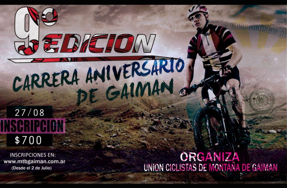 facebook.com/34110249603773… facebook.com/atletasChubut/ #Chubut #Gaiman