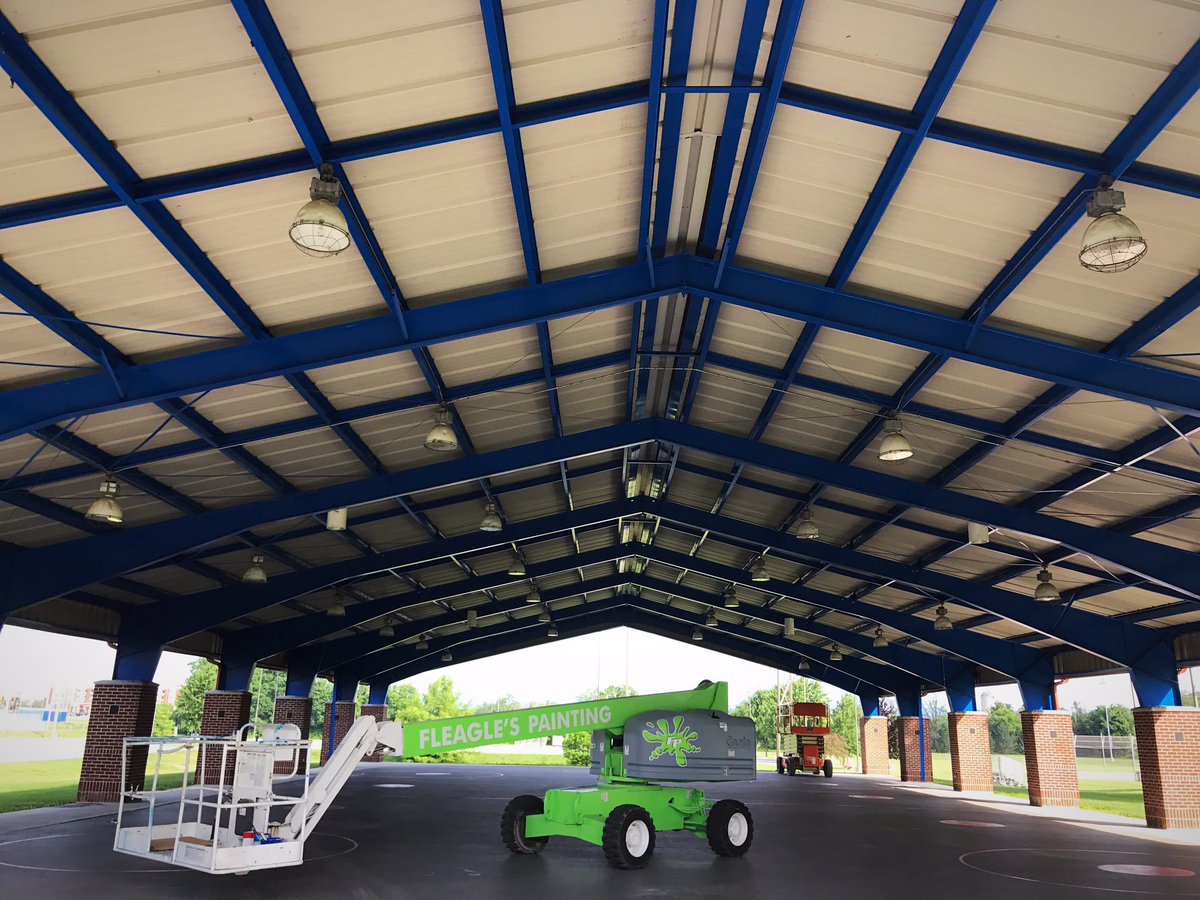 Completed Student Recreational Hockey Rink repaint at Shippensburg University