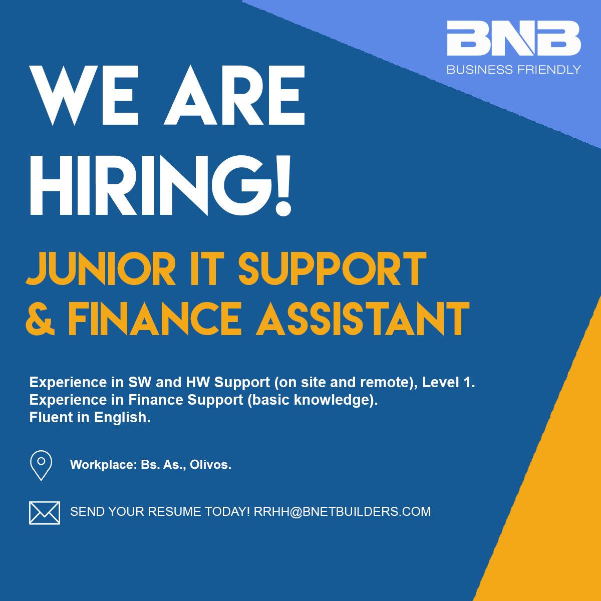 BNB_consulting's tweet photo. Send us your resume today to rrhh@bnetbuilders.com with Ref. IT-519. More information https://t.co/Au2GqMMy2U #BNBTeam #Wearehiring #IT https://t.co/VcCj9FdR3R