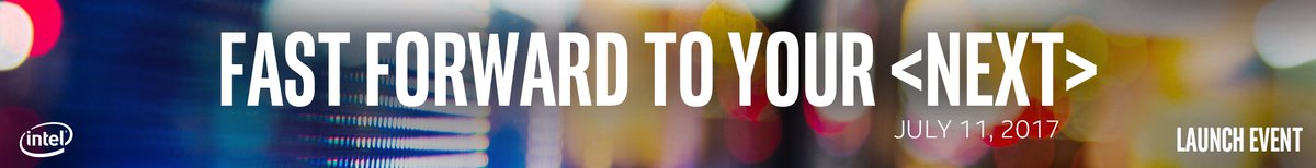 Learn “What’s Next” from Intel on July 11 from your desk!  Join us for our virtual event, register now intel.regsvc.com/launchevent/CS…