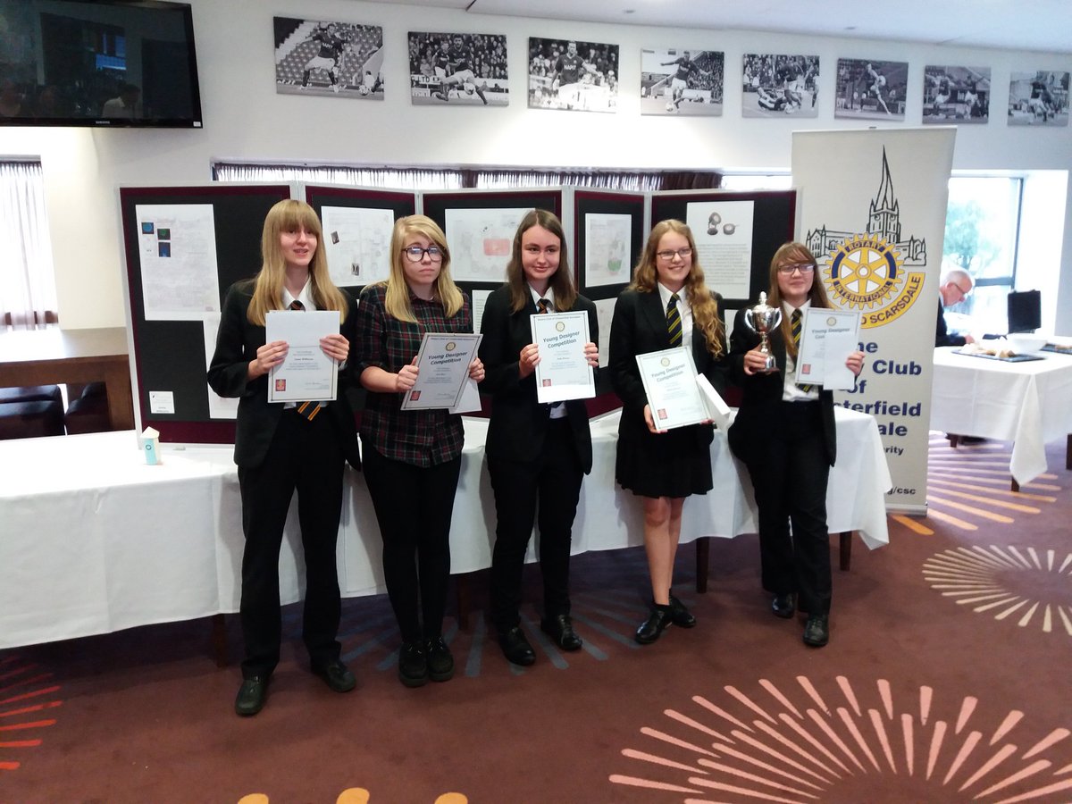 TuptonHallTech's tweet photo. @TuptonHalls At the Rotary Club Design Competition final this evening. Trophy won by Kiera Goodridge. Fantastic effort by all. https://t.co/d4U2Yk4fEj