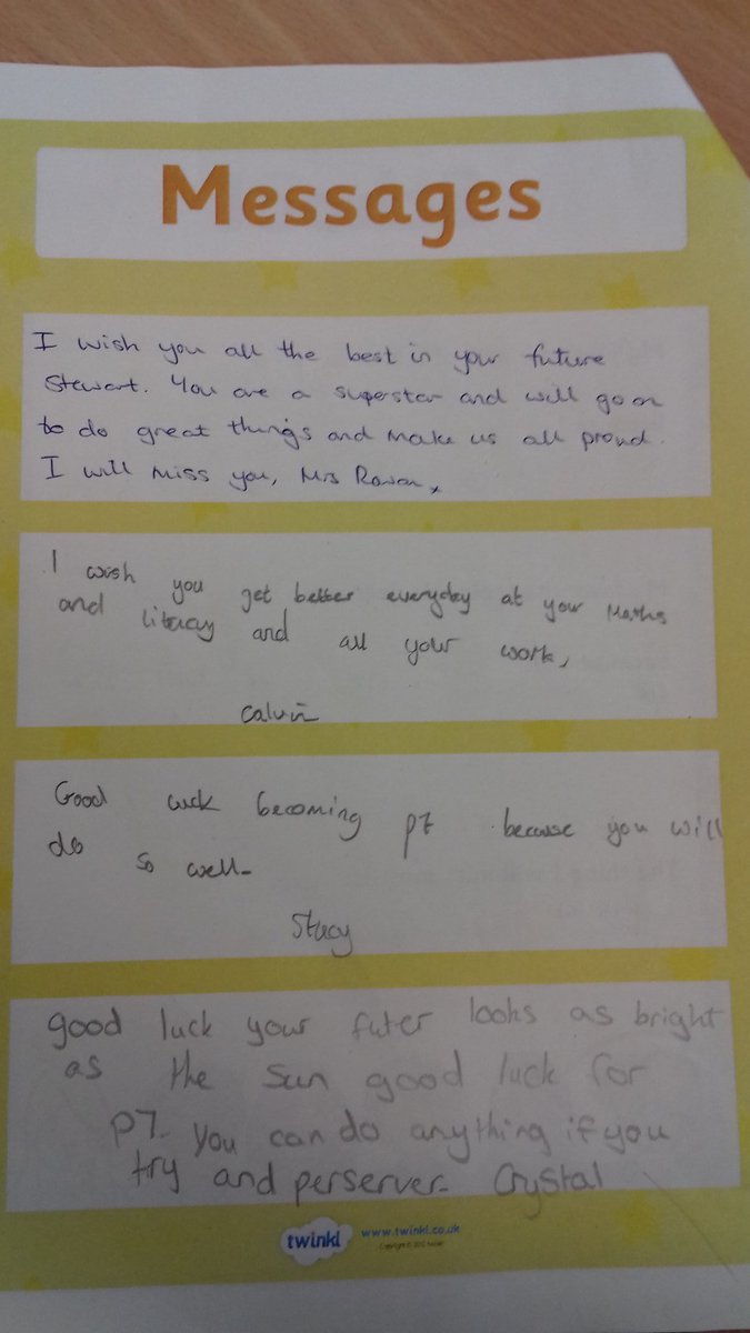 beanxMrsRowan's tweet photo. @BothkennarPS we wrote messages to each other in our yearbooks ⭐ https://t.co/x61R1a33j7