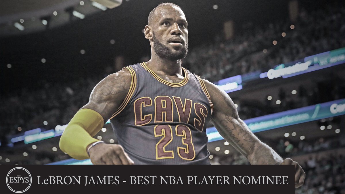 ESPYS's tweet image. .@Cavs&apos; @KingJames  is 1 of 4 players ever to avg at least 26 pts, 8 ast, 8 reb in an @NBA season!

#BestNBAPlayer: es.pn/2tp6pvl