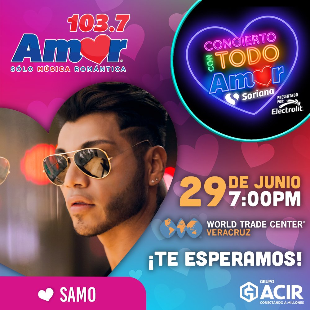 SAMOALLSTAR's tweet photo. Hoy me toca cantar en #Veracruz y mi corazón se acelera! Amo cantar para ustedes Samores veracruzanos! https://t.co/2q3xiuGqvQ