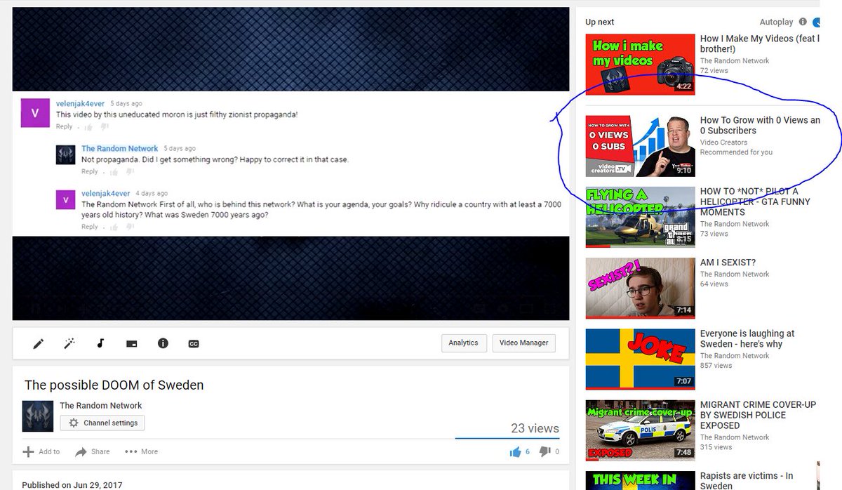 thatrandomnet's tweet photo. youtube loves me https://t.co/6QY0wIeDJk