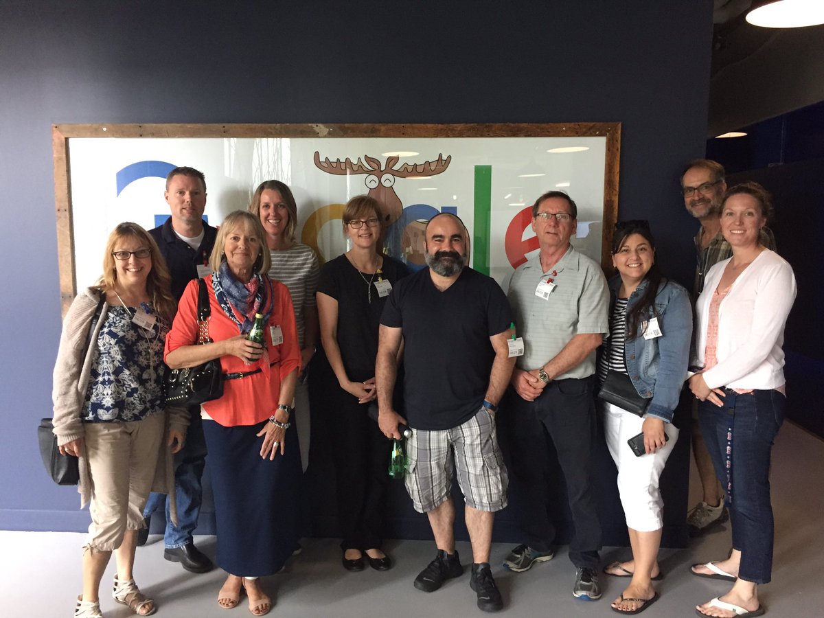 rowlank's tweet photo. Loved the tour @googlecanada Thanks! @ONEKCI @tallinotte @ctechteacher @hillwood555 @werner_erika https://t.co/f52lL4aaGU
