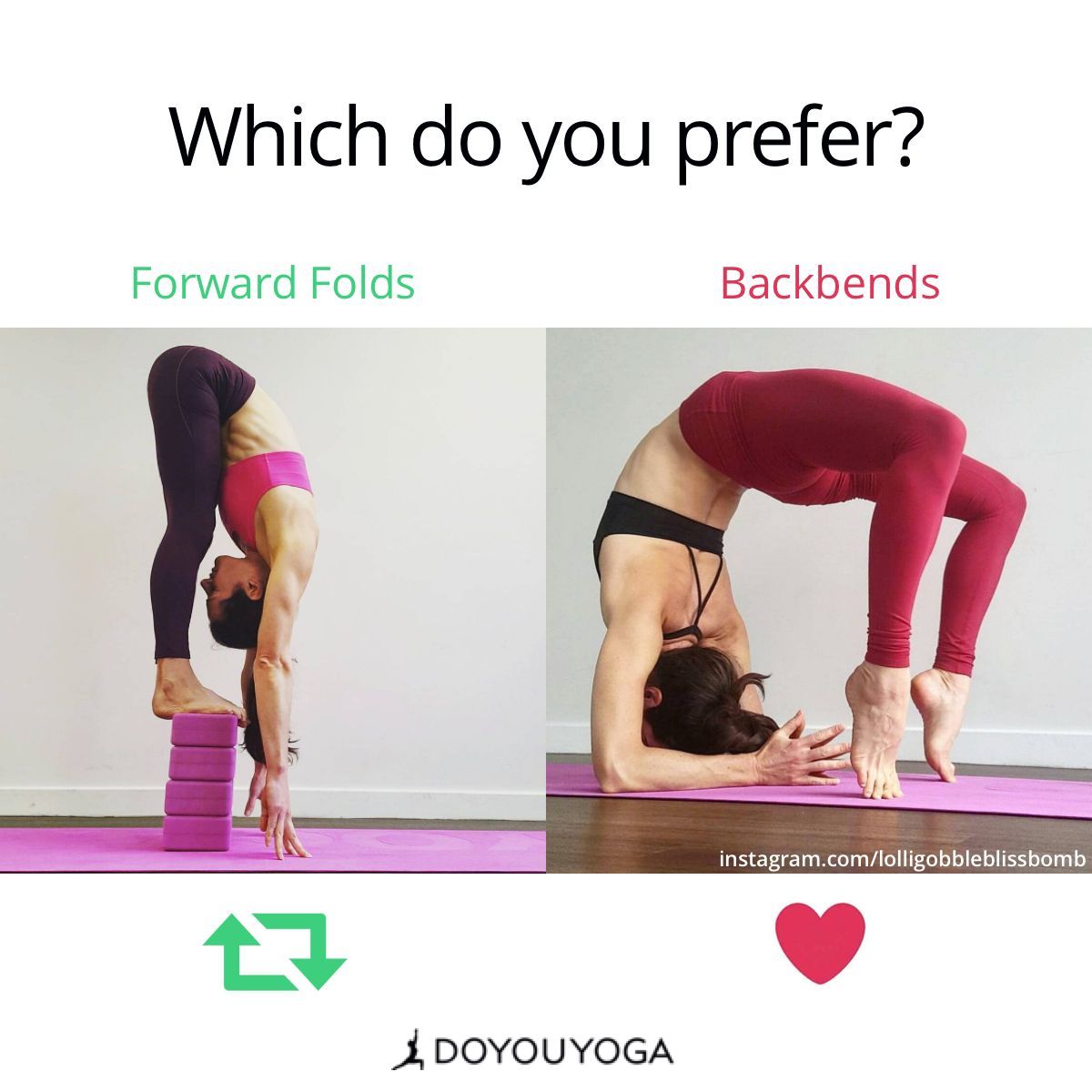 DOYOUYOGA's tweet image. 🔁 or ❤️? #forwardfolds #backbends
