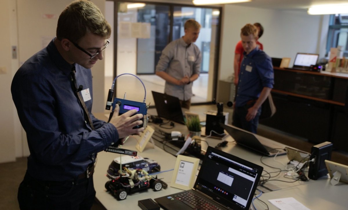 MCT_howest's tweet photo. 1st & 2nd year NMCT students who attended the #IoTFest Expo & demo room with their #IoT projects: thank you for sharing your talent with us! https://t.co/kqk4GdzDyT