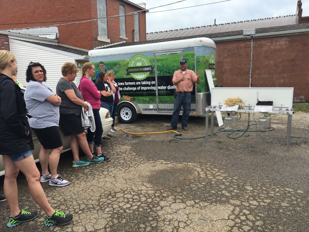 IowaAgLiteracy's tweet photo. We are learning all about soil conservation at this #IAaitcPD https://t.co/yFVDCO3ULW