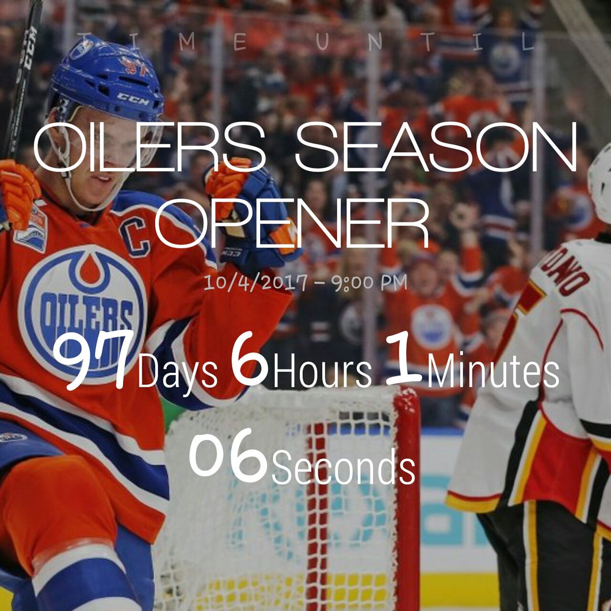 peteroiler11's tweet image. #CaptainConnor till puck drops. #IsItOctober4thYet #OILERS