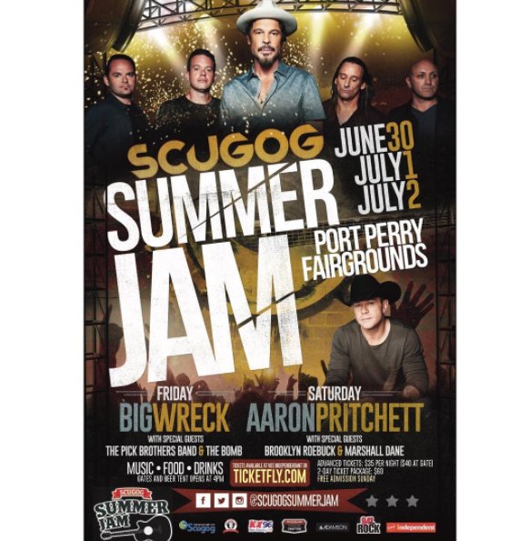 Who’s coming to Scugog Summer Jam? See you tomorrow!