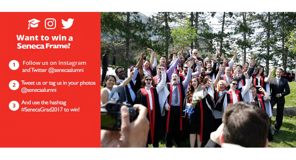SenecaAlumni's tweet photo. Make your convocation ceremony even sweeter and enter our contest for a chance to win a diploma frame. Contest ends today! #SenecaGrad2017 https://t.co/9hEpvMgs7d