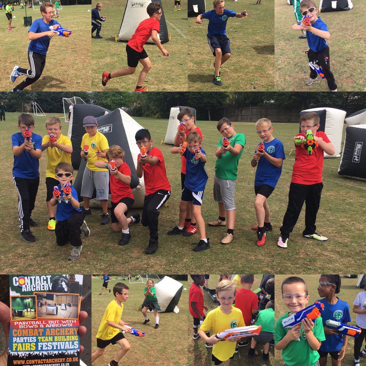 Our children had soooo much fun playing Nerf Wars today. Thank you to @ContactArchery for providing this opportunity! 👍🏻 <a href="/YourSchoolGames/">School Games</a>