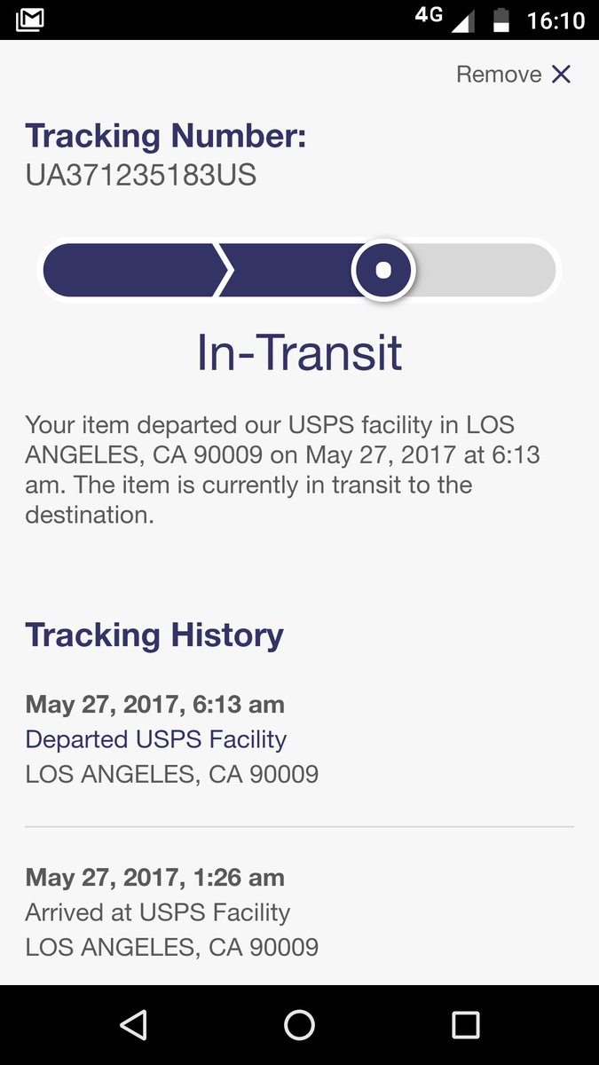 reyferreyra's tweet photo. @USPSHelp Sure. We're talking about tracking number UA371235183US https://t.co/bPmK9BGcLX