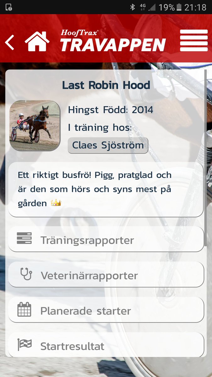 Över 30 000 stallrapporter i Travappen! Här är en av hästarna hos <a href="/STALLSJOSTROM/">Claes Sjöström</a> #travsport #kundvård #roligarehästägande