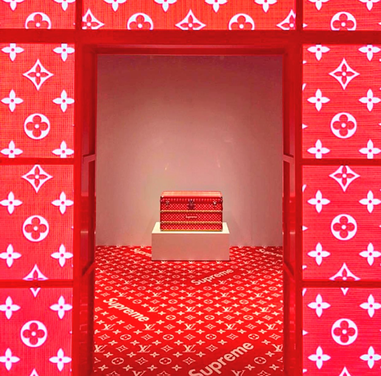 DropsByJay on X: Supreme x Louis Vuitton Pop-Up Shops open