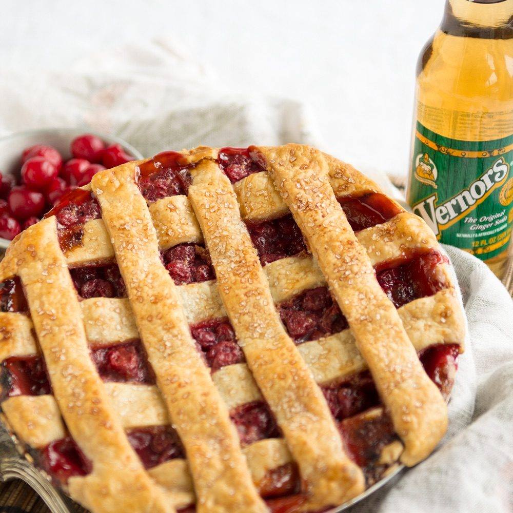 GTPie's tweet image. You've asked for it and it's back! Vernors Cherry Pie returns to our shops on Saturday. #deliciouslydifferent