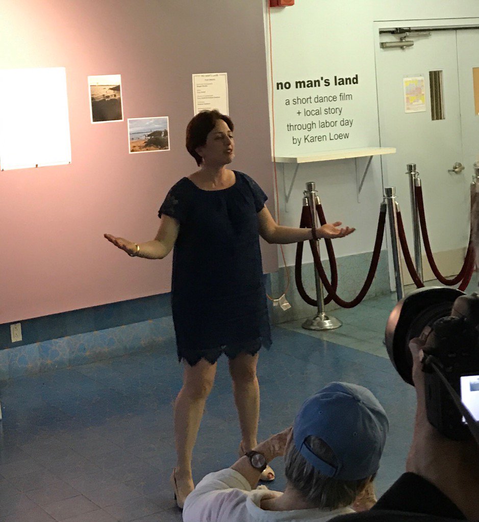 Filmmaker <a href="/KarenLowe/">Karen Lowe</a> at premiere:#NoMansLandfilm! #stuyvesantcove