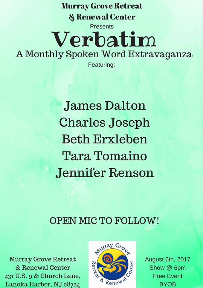 changingatlas's tweet image. August 6th Cord Moreski's Verabtim continues with five #poets, #books and a night of inspiration! facebook.com/verbatimspoken…