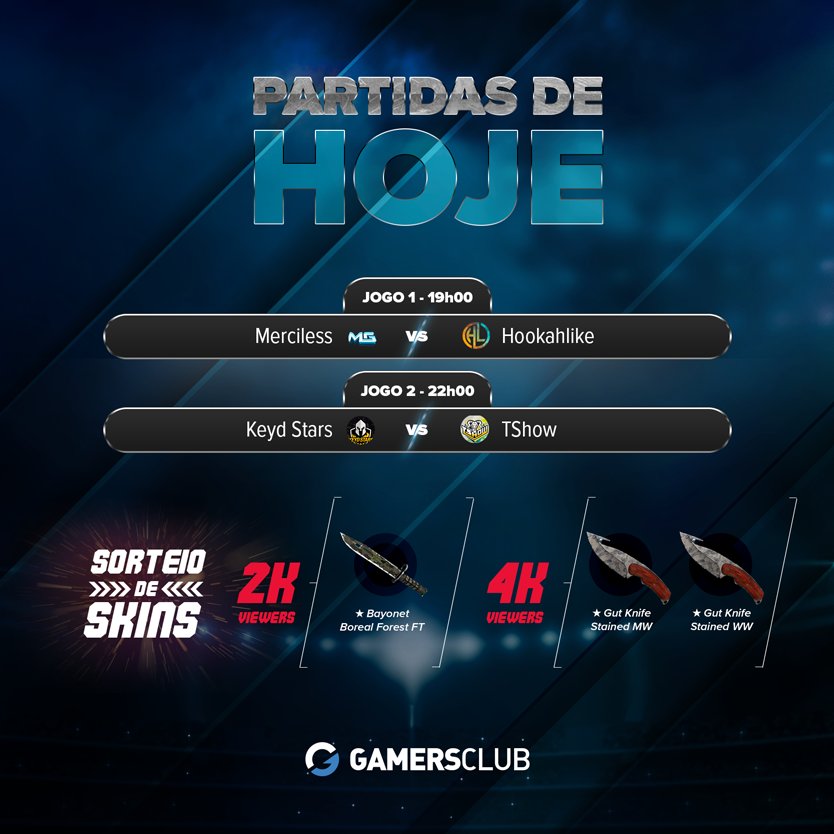 GamersClubCS's tweet photo. Começa a semi da Liga Pro Alienware, venha prestigiar!
@MG_Merciless vs #hookahlike - BO3
https://t.co/X9TDUvL6nT
https://t.co/1r7QeIpWDF https://t.co/NCr4PKaG7U