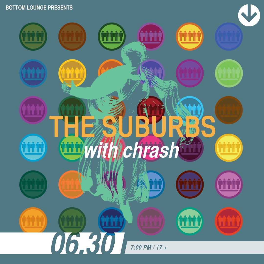 TONIGHT: <a href="/TheSuburbsBand/">The Suburbs</a> w/ <a href="/chrash_music/">chrash</a>! Tickets available at the door!

Doors 7:00 PM / Show 8:00 PM