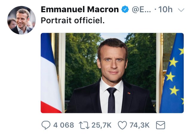 Brevesdepresse's tweet image. 🔴🇫🇷Match #Twitter du jour
-Le kebab de Benoît #Hamon
1h = 26.000 retweets. 
-Le portrait du PR #Macron
10h = 25.700 retweets