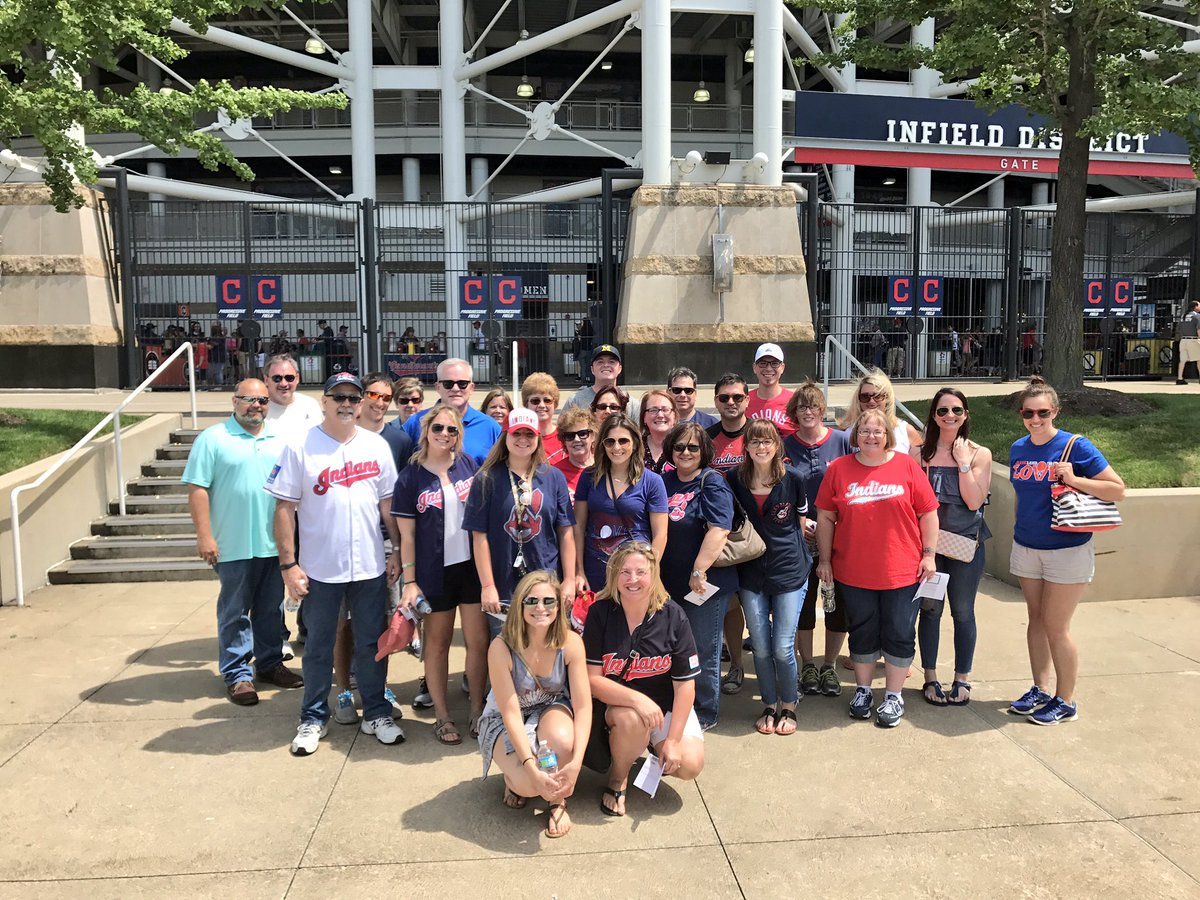 allisongrealis's tweet photo. .@Indians thanks for a great day and win as we celebrated our @PMATalk staff summer outing! #PMA75 https://t.co/vijY6Ljp6a