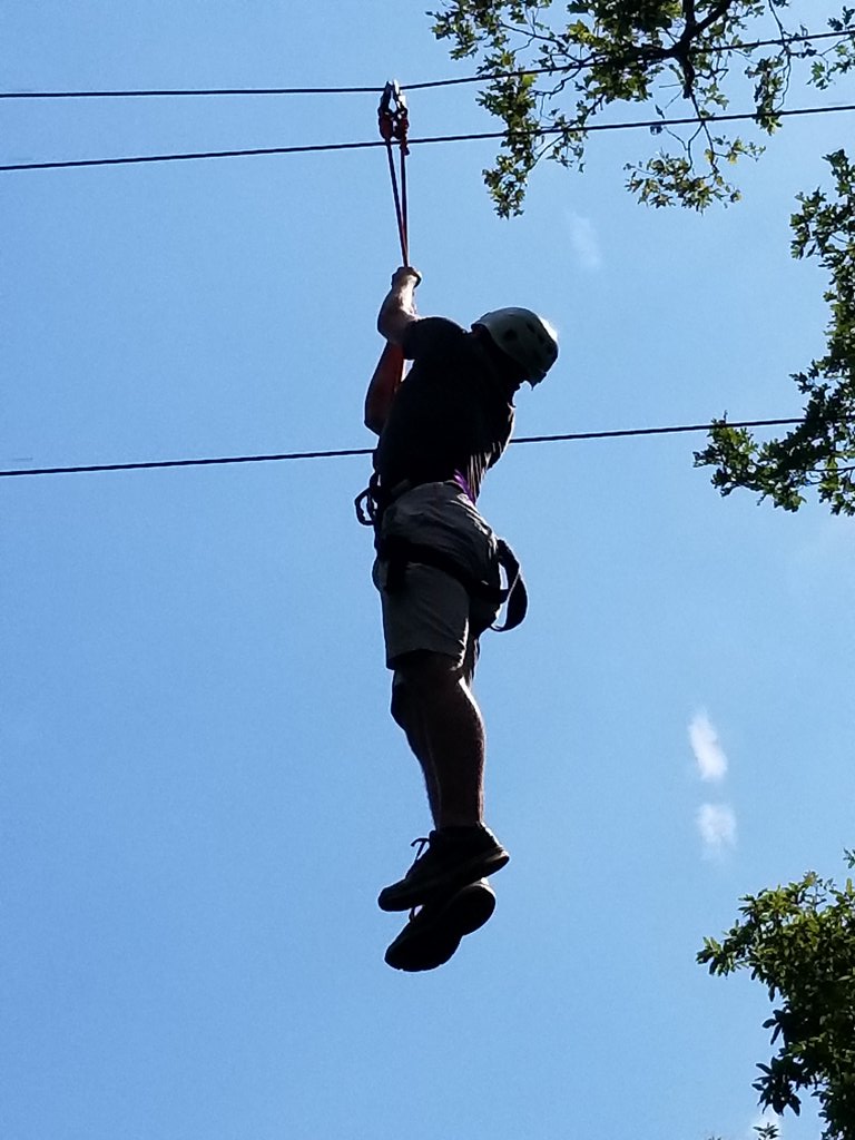 Half_Daddy's tweet photo. Day 4 of #catholicadventureweek I found myself up in the trees...and blind! it was a blast to do high ropes with the Kodiak group today! https://t.co/LtfuQSGPxi