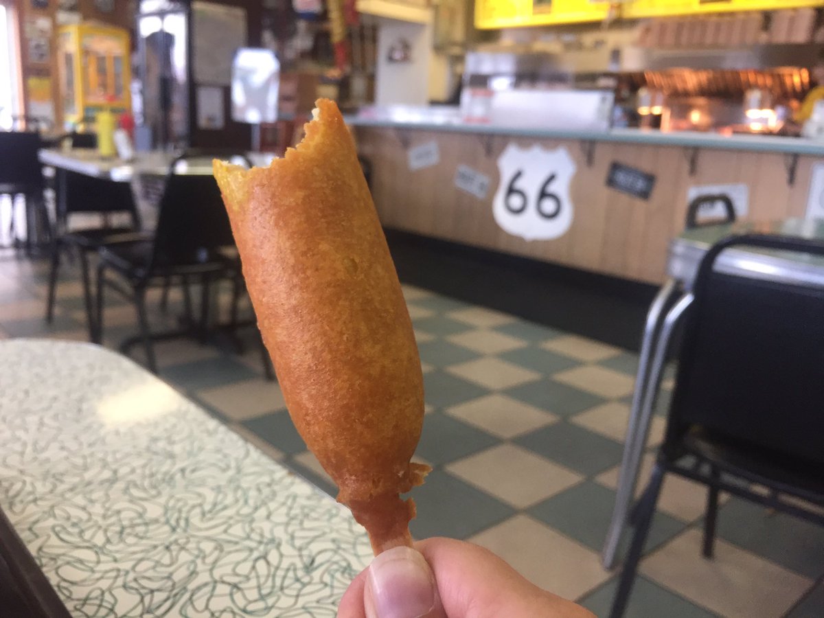 The essential Springfield stop, Cozy Dog, home of the original corndog. Freshly fried, the way it should be!