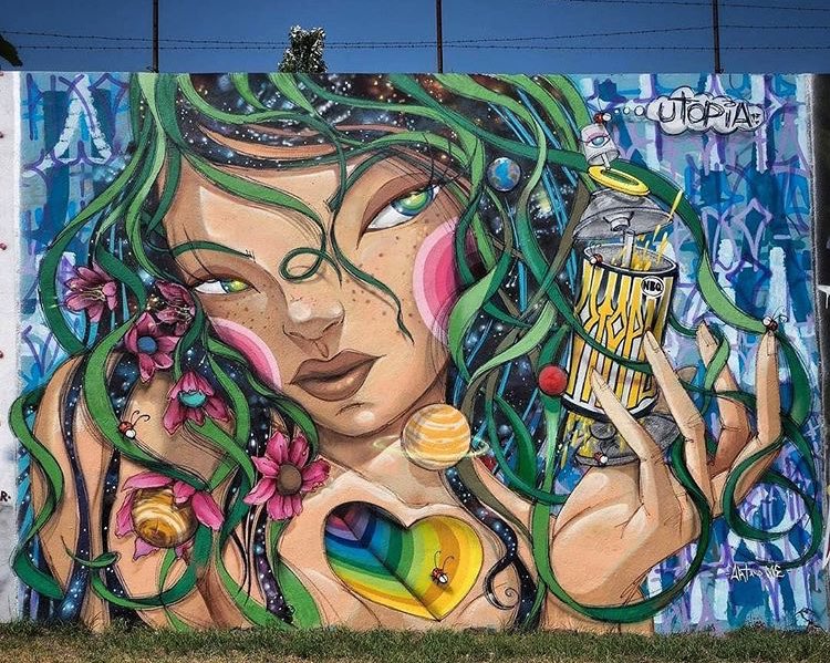 ManuellaMinaj's tweet image. New Street Art by Utopia Artist in Lisbon Portugal 🇵🇹 

#art #arte #streetart