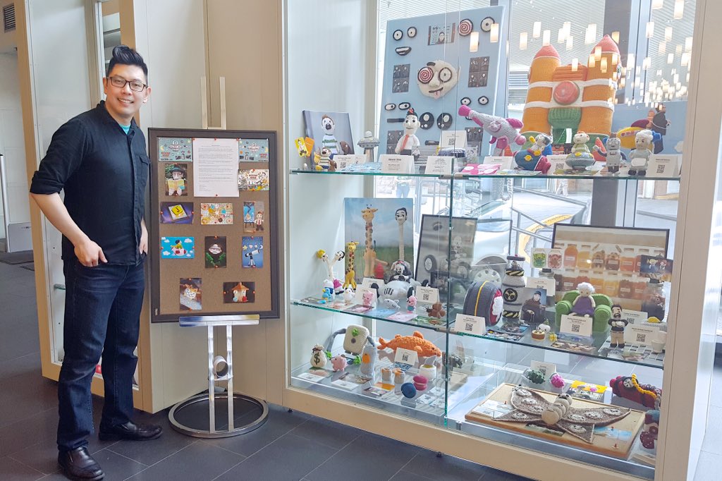 WooWork's tweet image. My yarn work is on display at the Coquitlam Public Library through July. If you're in the area, take a peek 😀 Pix, set1:
