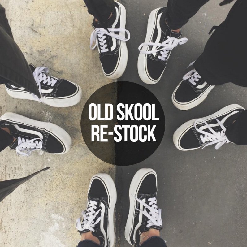 GetoutsideShoes's tweet photo. We've re-stocked our @VANS_66 #oldskools: Get yours before they sell out again: https://t.co/gX2wbI69fv https://t.co/Y0whcZ5Uu1