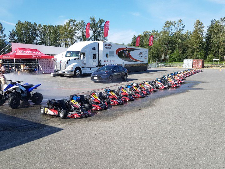 ORToyotaAbby's tweet image. Wow, the whole @kartSTARTca team rocks! Look at the dynamite setup for this weekends young driver training program in #Chilliwack!! 🤤