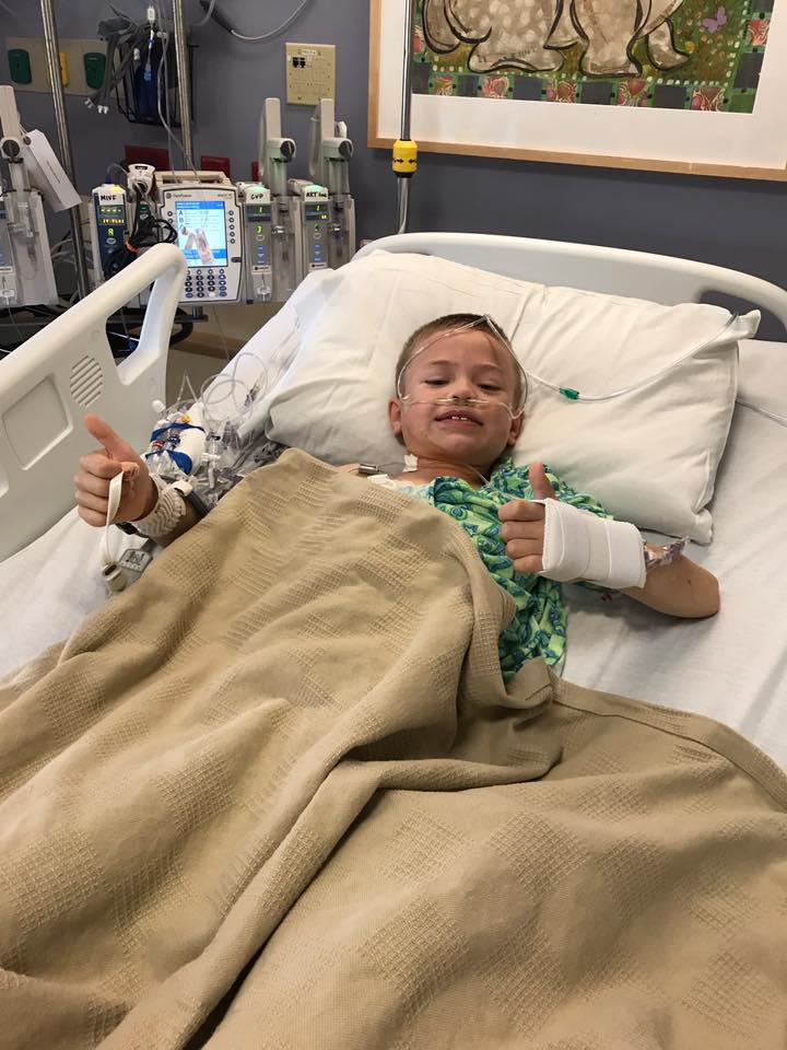 #smile4Health  Our brave friend Jackson shares a thumbs up and a smile just after his long awaited kidney transplant! #kidneytransplant